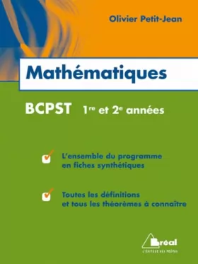 Couverture du produit · Maths BCPST 1ère et 2ème année