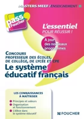Couverture du produit · Le système éducatif français - 2015-2016 - Concours Enseignement - Masters MEEF