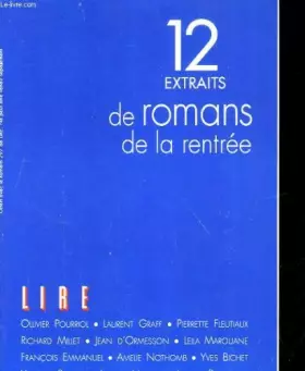 Couverture du produit · 12 extraits de romans de la rentree