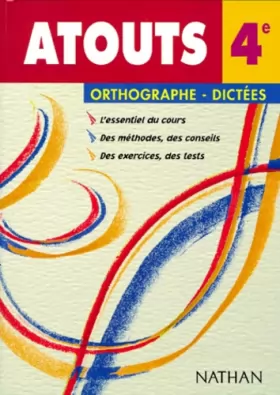 Couverture du produit · ORTHOGRAPHE-DICTEES 4EME. Edition 1998