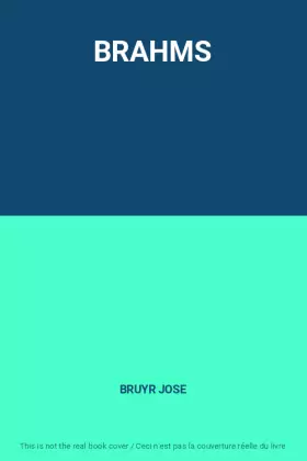 Couverture du produit · BRAHMS