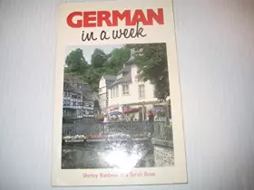 Couverture du produit · German In A Week BOOK