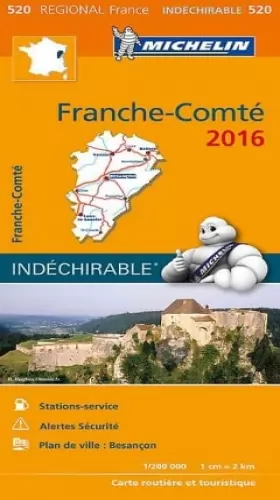 Couverture du produit · CARTE REGIONALE 520 FRANCHE COMTE 2016