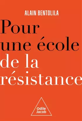 Couverture du produit · Pour une école de la résistance