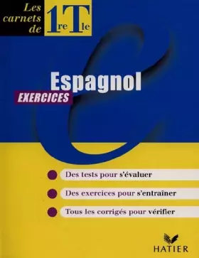Couverture du produit · Espagnol, 1re et terminale, carnet d'exercices