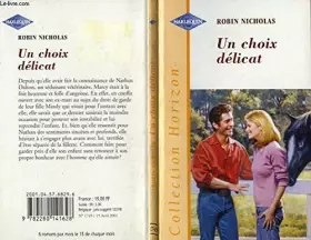 Couverture du produit · Un choix délicat (Collection Horizon)
