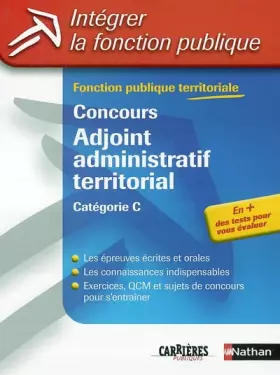 Couverture du produit · Intégrer la fonction publique : Concours, Administratif territorial