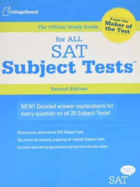 Couverture du produit · The Official Study Guide for All SAT Subject Tests