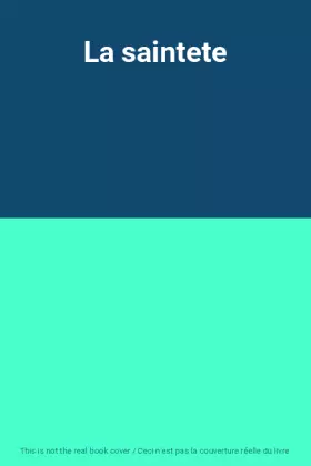 Couverture du produit · La saintete
