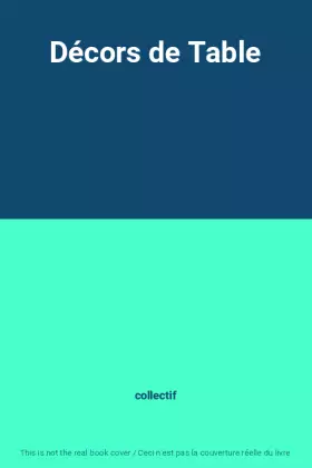 Couverture du produit · Décors de Table