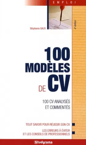 Couverture du produit · 100 modèles de CV