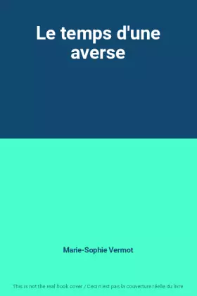 Couverture du produit · Le temps d'une averse