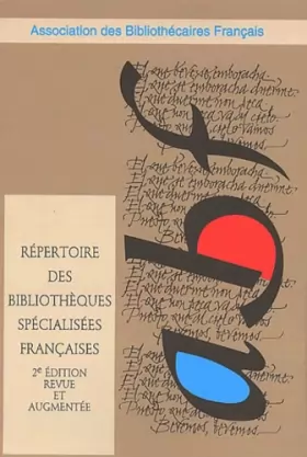 Couverture du produit · Répertoire des bibliothèques spécialisées françaises