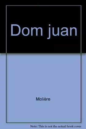 Couverture du produit · Dom juan