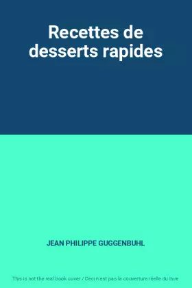 Couverture du produit · Recettes de desserts rapides