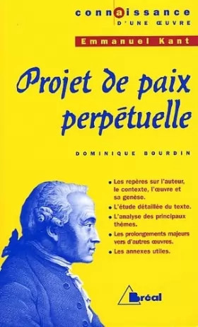 Couverture du produit · Projet de paix perpétuelle - Kant
