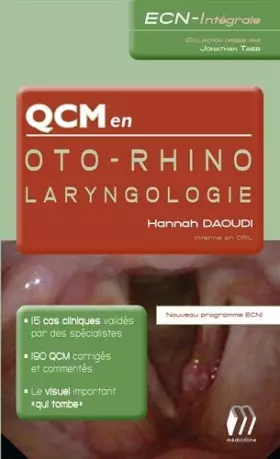 Couverture du produit · QCM en oto-rhino-laryngologie