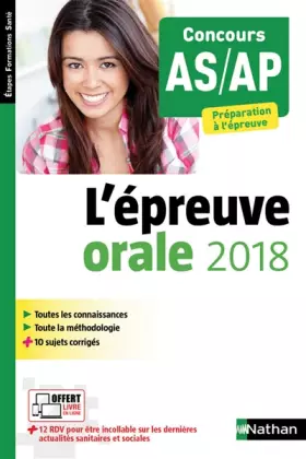 Couverture du produit · Préparation à l'épreuve AS/AP - Oral - 2018