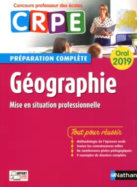 Couverture du produit · Géographie - Oral 2019 - Préparation complète - CRPE