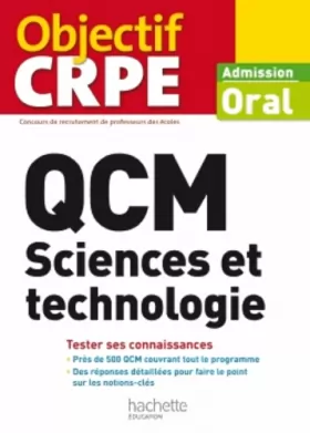 Couverture du produit · QCM CRPE : Sciences et technologie