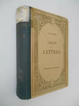 Couverture du produit · Choix de lettres / 1930 / Introduction, notes de Brunel / Voltaire / Réf23289