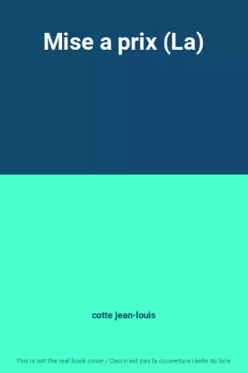 Couverture du produit · Mise a prix (La)