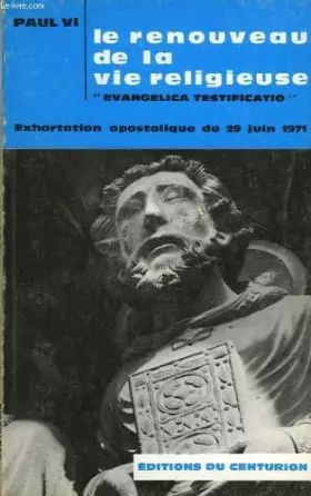 Couverture du produit · Le renouveau de la vie religieuse