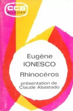 Couverture du produit · Ionesco. Rhinoceros