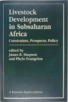 Couverture du produit · Livestock Development In Subsaharan Africa: Constraints, Prospects, Policy