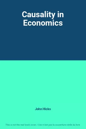 Couverture du produit · Causality in Economics