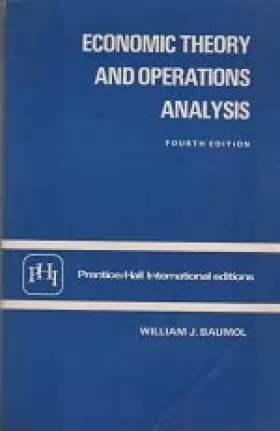 Couverture du produit · Economic Theory and Operations Analysis
