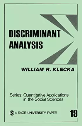 Couverture du produit · KLECKA: DISCRIMINANT ANALYSIS (PAPER)