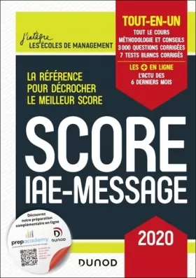 Couverture du produit · Score IAE-Message - 2020 - Tout-en-un