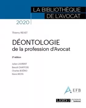 Couverture du produit · Déontologie de la profession d'avocat (2020)