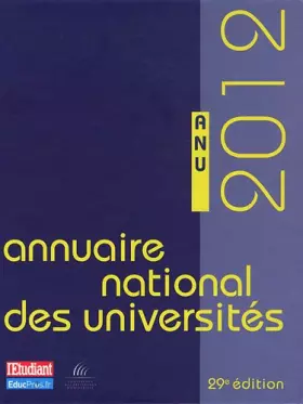 Couverture du produit · ANNUAIRE NATIONAL DES UNIVERSTES