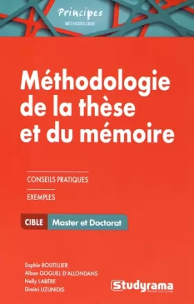 Couverture du produit · Méthodologie de la These et du Mémoire