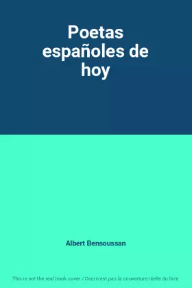 Couverture du produit · Poetas españoles de hoy