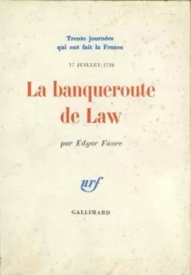 Couverture du produit · La Banqueroute de Law : 17 juillet 1720