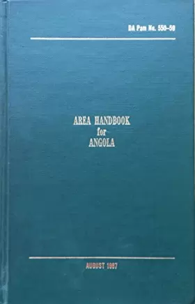 Couverture du produit · Area handbook for Angola