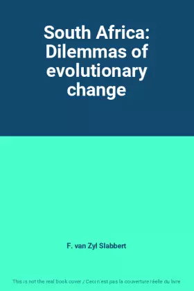 Couverture du produit · South Africa: Dilemmas of evolutionary change