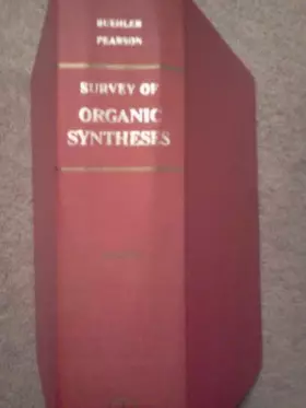 Couverture du produit · Survey of Organic Syntheses