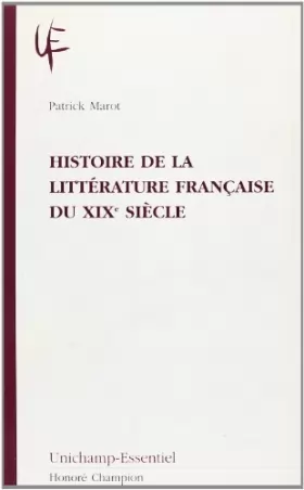 Couverture du produit · Histoire de la litterature française du xixe siecle