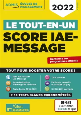 Couverture du produit · Le tout-en-un Score IAE-MESSAGE - 12 tests blancs - Fil d'actu offert: Sélection 2022