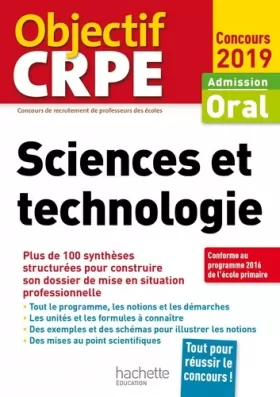 Couverture du produit · CRPE en fiches : Sciences et technologie 2019