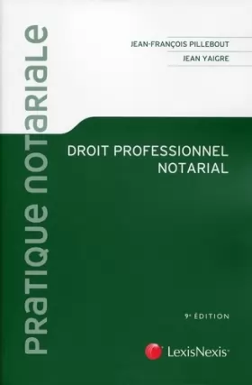 Couverture du produit · Droit professionnel notarial