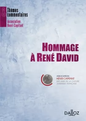 Couverture du produit · Hommage à René David