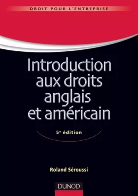 Couverture du produit · Introduction aux droits anglais et américain - 5e édition
