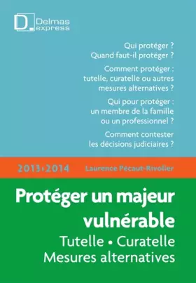 Couverture du produit · Protéger un majeur vulnérable 2013-2014
