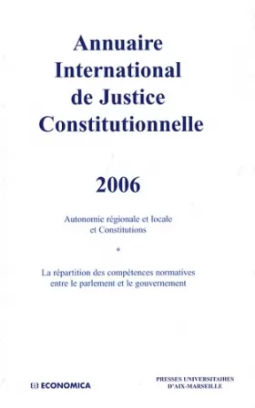 Couverture du produit · Annuaire International de Justice Constitutionnelle : Tome 22
