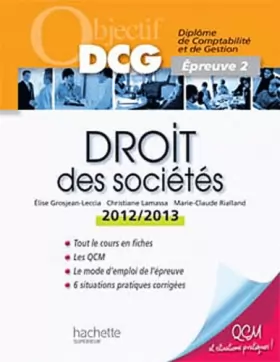 Couverture du produit · Objectif DCG Droit des sociétés 2012/2013